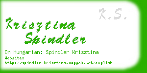 krisztina spindler business card